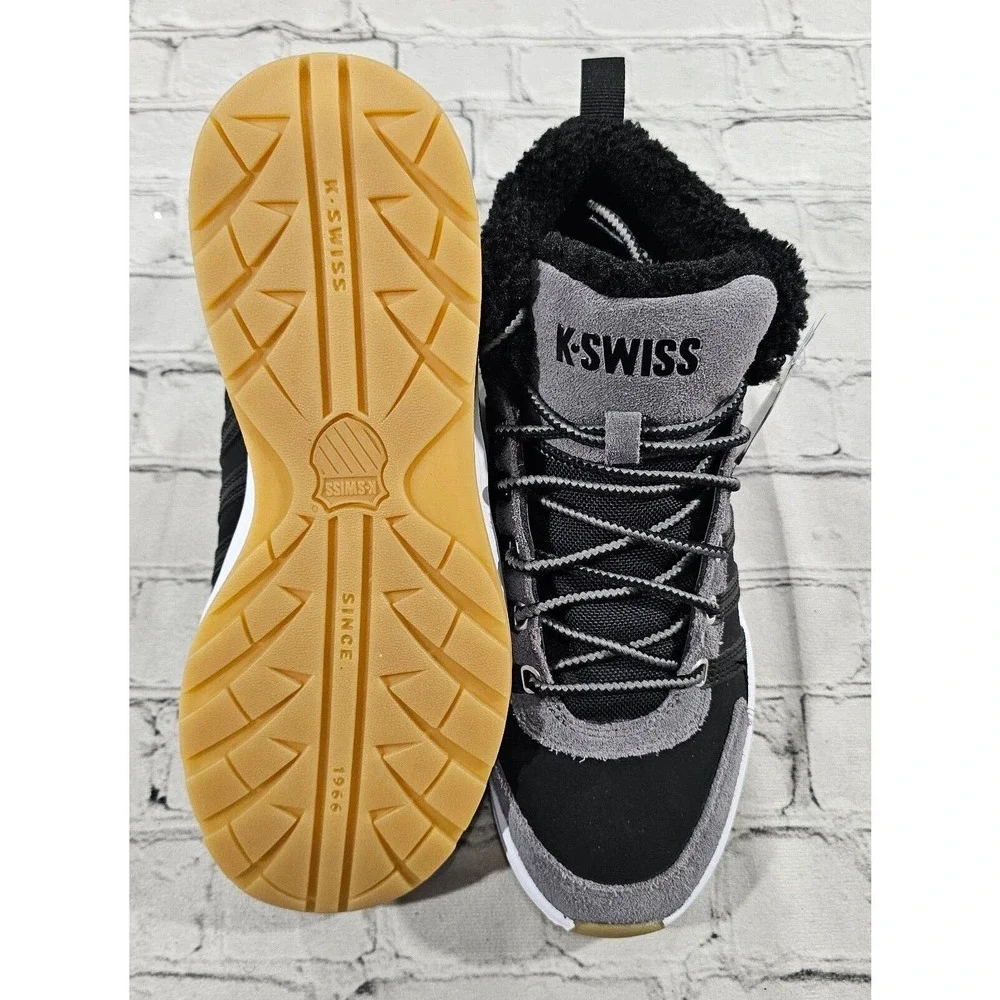 K-Swiss Vista Trainer Mid Winter 07145-024 Black Gray MENS SIZE 8